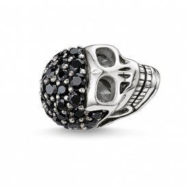 Thomas Sabo Pávé koponya ezüst karma gyöngy cirkóniával K0065-051-11