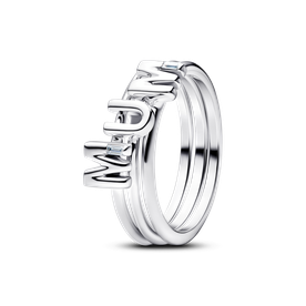 Pandora Mum feliratos osztható ezüst gyűrű - 194458C01-48