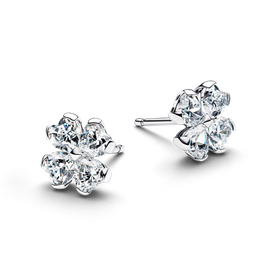 Pandora Szikrázó lóhere ezüst fülbevaló - 294500C01