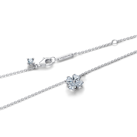 Pandora Szikrázó lóhere ezüst nyaklánc - 394502C01-45