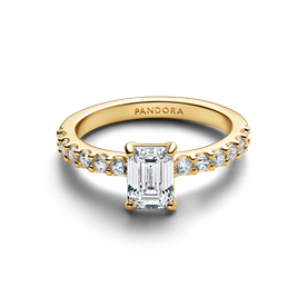 Pandora Szikrázó négyszögletes köves shine gyűrű - 164506C01-48