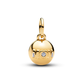 Pandora Nyitható gömb shine charm MOM felirattal - 764457C01