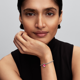 Pandora Rózsaszín csiga ezüst charm - 794553C01