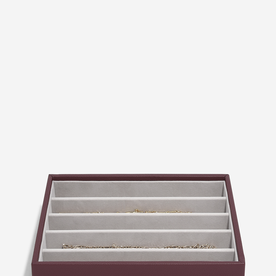 Stackers Bordó classic 5 fakkos ékszertálca - 76869 Stackers Bordó classic 5 fakkos ékszertálca - 76869