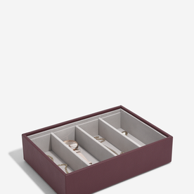 Stackers Bordó classic mély 4 fakkos ékszertálca - 76868 Stackers Bordó classic mély 4 fakkos ékszertálca - 76868