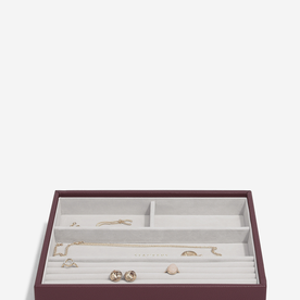 Stackers Bordó classic 4 fakkos ékszertálca - 76866 Stackers Bordó classic 4 fakkos ékszertálca - 76866