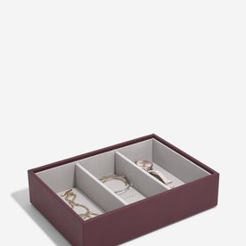 Stackers Bordó classic mély 3 fakkos ékszertálca - 76865