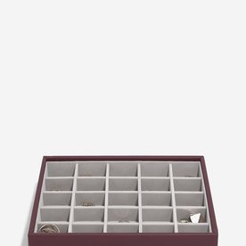 Stackers Bordó classic 25 fakkos ékszertálca - 76864