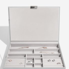 Stackers Szürke pebble supersize fedeles ékszerdoboz - 74504
