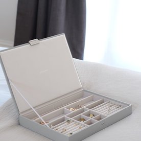 Stackers Szürke pebble supersize fedeles ékszerdoboz - 74504