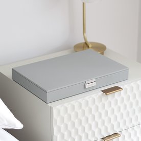 Stackers Szürke pebble supersize fedeles ékszerdoboz - 74504