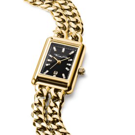 Thomas Sabo Bold elegance fekete számlapos arany színű női óra - WA0452-291-203