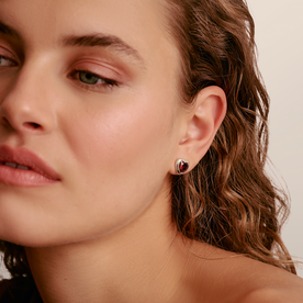 Thomas Sabo Elyndra ezüst szív fülbevaló piros kővel - H2344-051-10