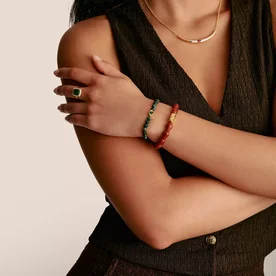 Thomas Sabo Elyndra moha achát gumis karkötő - A2210-472-6-L17