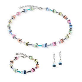 Coeur de Lion Fresh sorbet cube színes fülbevaló - 4413/20-1580