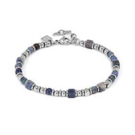 Nomination InstinctStyle sötétkék-ezüst férfi karkötő - 027935-034