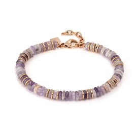 Nomination Instinctstyle rosegold-lila karkötő - 027938-013