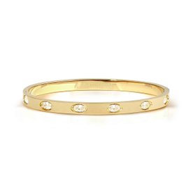 Nomination Pretty arany színű karperec ovális áttetsző cirkóniával - 029526-020