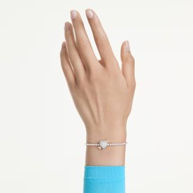 Swarovski Idyllia szív és nyíl ezüst színű karkötő - 5742022 Swarovski Idyllia szív és nyíl ezüst színű karkötő - 5742022