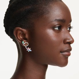 Swarovski Ariana Grande ezüst színű virágos és szitakötős fülbevaló - 5749190