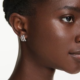 Swarovski Hyperbola ezüst színű karika fülbevaló - 5737110