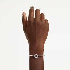 Swarovski Dextera ezüst színű karperec áttetsző kristályokkal - 5743569