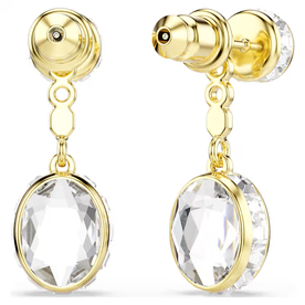 Swarovski Chroma arany színű függő fülbevaló színes kristályokkal - 5738478