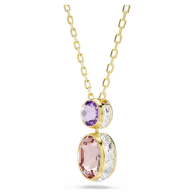 Swarovski Chroma arany színű nyaklánc színes kristályokkal - 5741586