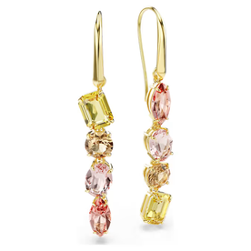 Swarovski Gema arany színű aszimmetrikus függő fülbevaló - 5737454