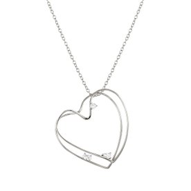Nomination My rebel art ezüst nyaklánc nagy szív medállal - 242808-010