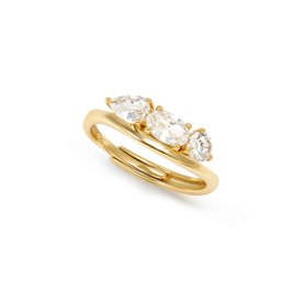 Nomination  My rebel art aranyozott ezüst gyűrű három cirkóniával - 242801-012