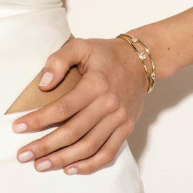 Nomination My rebel art aranyozott ezüst karperec cirkónia kövekkel - 242804-012