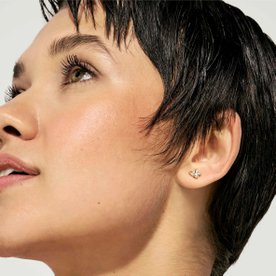 Nomination Colour wave aranyozott ezüst kis fülbevaló cirkóniával - 149887-020