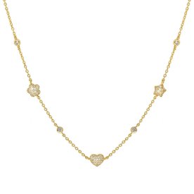 Nomination LifePoetry aranyozott ezüst nyaklánc szimbólumokkal - 242705-052