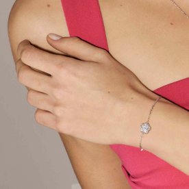 Nomination LifePoetry domború virág ezüst karkötő - 242701-010