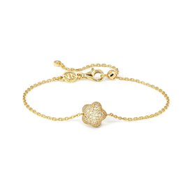 Nomination LifePoetry domború virág aranyozott ezüst karkötő - 242701-012