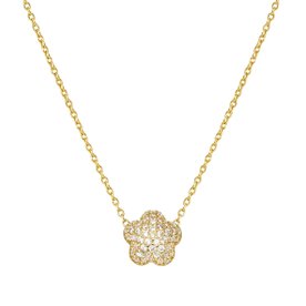 Nomination LifePoetry domború virág aranyozott ezüst nyaklánc - 242704-012