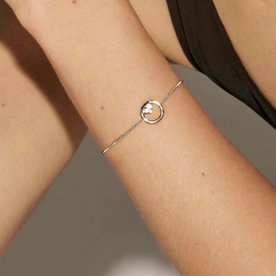 Nomination  Dream Beats ezüst karkötő kör medállal - 242601-043