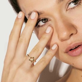 Nomination Dream Beats aranyozott ezüst gyűrű csillaggal - 242600-009 Nomination Dream Beats aranyozott ezüst gyűrű csillaggal - 242600-009