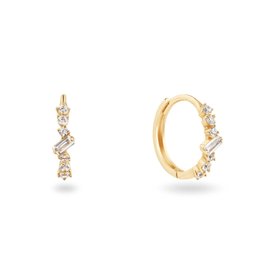 Jackie Gold Clifton 14K arany karika fülbevaló topázzal - JKE26-640