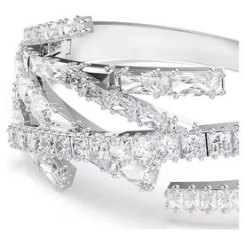 Swarovski Matrix ezüst színű karperec kristályokkal - 5726294