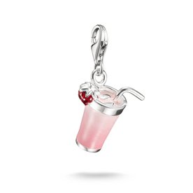 Thomas Sabo Rózsaszín macha tea ezüst charm - 2239-007-9