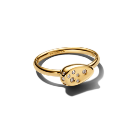 Pandora Közepes köves shine pecsét gyűrű - 164672C01-48 Pandora Közepes köves shine pecsét gyűrű - 164672C01-48