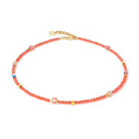 Coeur de Lion Joyful narancs-arany dupla  soros karkötő - 4460/30-0216