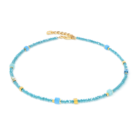 Coeur de Lion Joyful halvány kék-arany dupla soros karkötő - 4460/30-0616