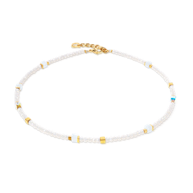 Coeur de Lion Joyful fehér-arany dupla soros karkötő - 4460/30-1416