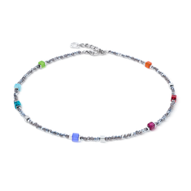 Coeur de Lion Joyful multikolor-ezüst dupla soros karkötő - 4460/30-1517