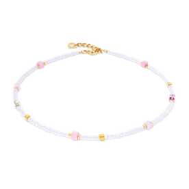 Coeur de Lion Joyful pink-arany dupla soros karkötő - 4460/30-1916