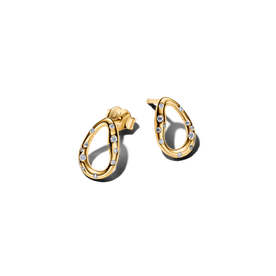 Pandora Organikus formájú ovális shine fülbevaló - 264659C01 Pandora Organikus formájú ovális shine fülbevaló - 264659C01