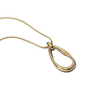 Pandora Shine nyaklánc organikus formájú nagy medállal - 364667C01-90 Pandora Shine nyaklánc organikus formájú nagy medállal - 364667C01-90